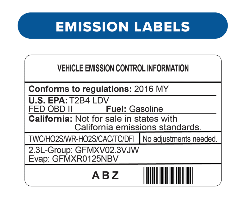 Auto Data Labels, car labels, vin labels replacement, vehicle certification label, door vin sticker replacement